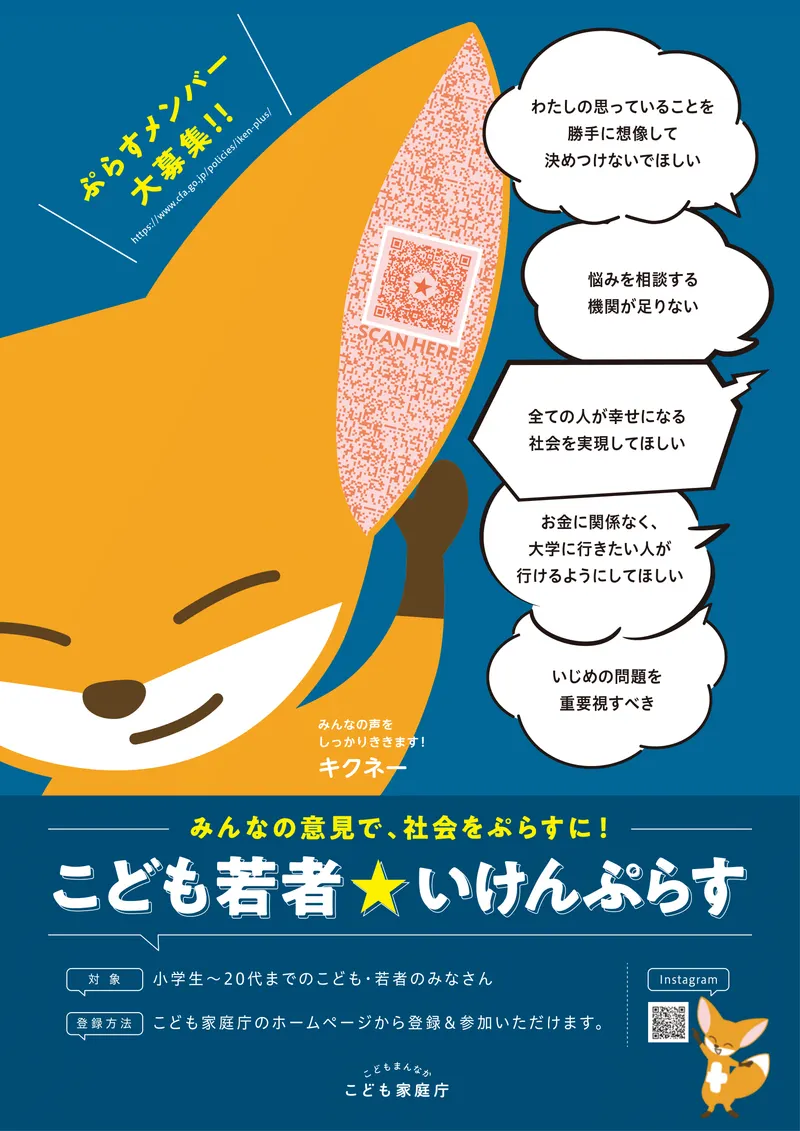 こども若者★いけんぷらすポスター